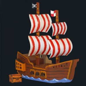 Barcos+De+Carton Fuerte De Piratas De Cartón Calafant CLF-D2508X Kinuma.com