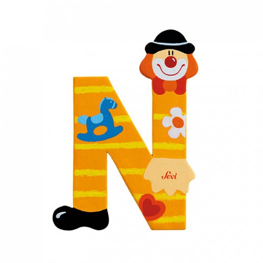 Clown Letter N Sevi Sev