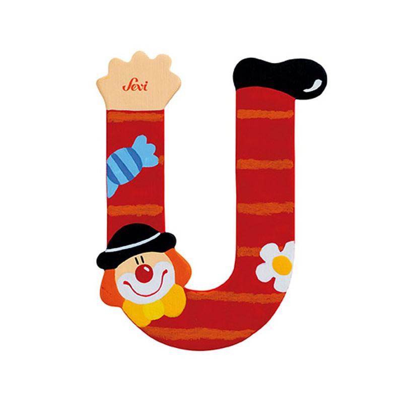 Clown Letter U Sevi Sev