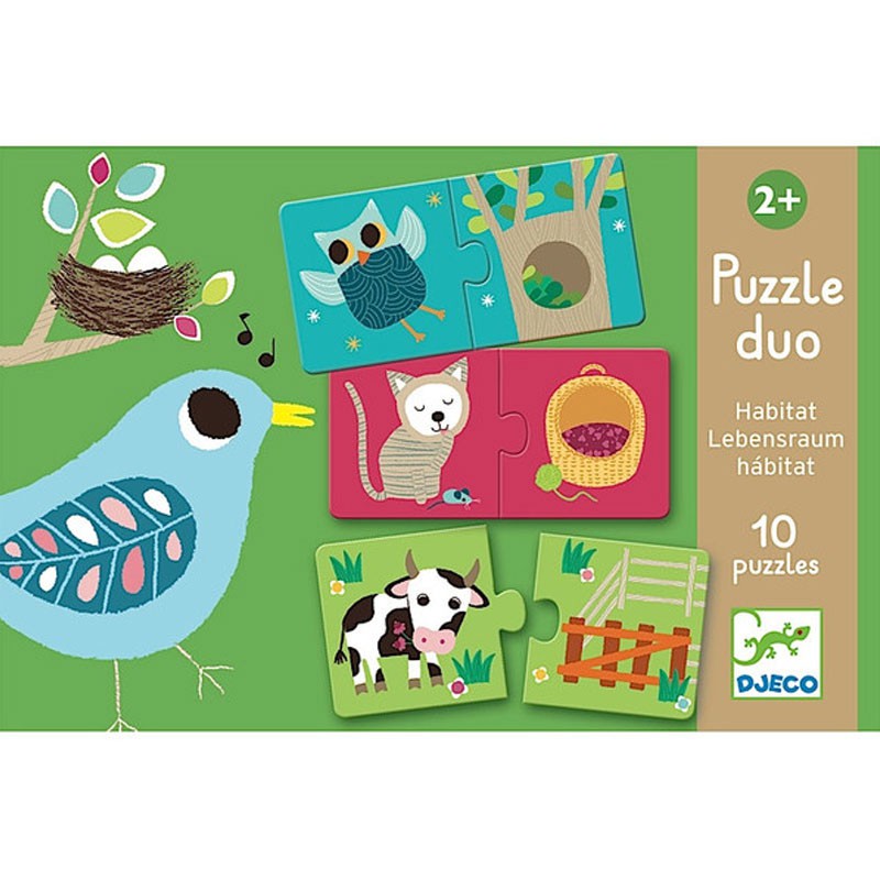 Puzzle duo Hábitat - 20 pzas.
