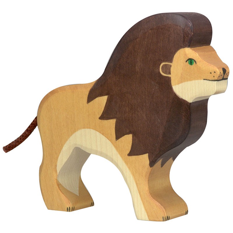 León - animal de madera