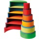 Semicirculos de madera tamaño grande colores arco iris