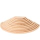 Semicirculos de madera natural tamaño grande