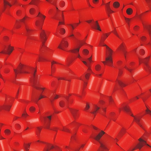 3000 perlas Hama MIDI de color rojo (bolsa)