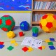 Polydron cubo midi 80 piezas - juguete de formas geométricas
