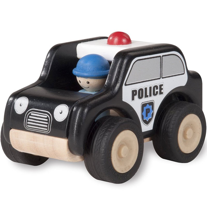 Vehiculo Policial De Madera 