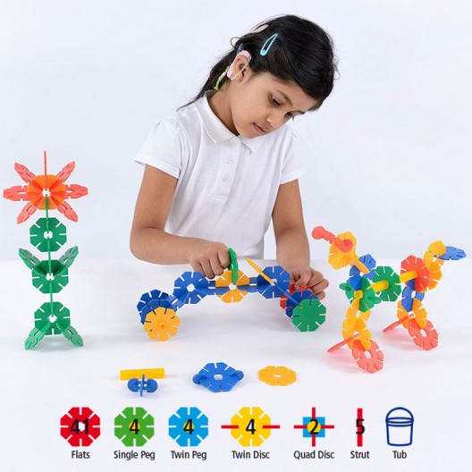 OctoPlay pack iniciación 60 piezas - juguete de construción para peques