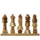 Ensartable 5 torres de madera natural