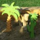 Palmera mediana - planta de madera