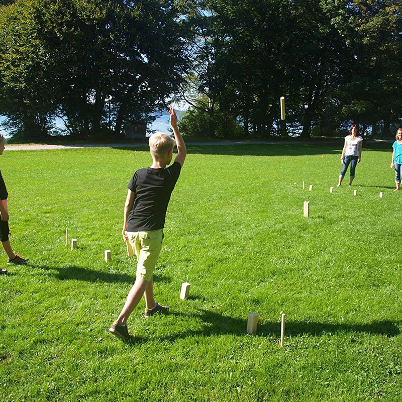 KUBB Nature - un juego vikingo, en bolsa de algodón