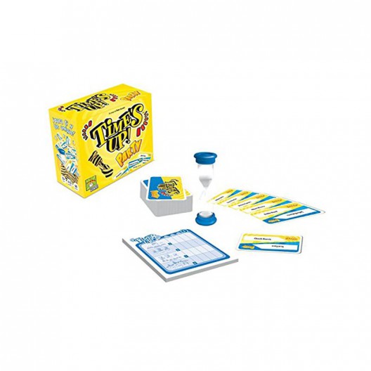 Time's Up Party 1 (versión amarilla) - juego de adivinar personajes para 4-12 jugadores