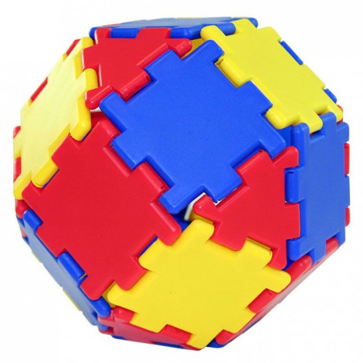 Polydron Junior cubo 124 piezas - juguete de iniciación de formas geométricas