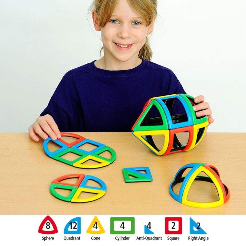 Magnetic Polydron Sphera 36 piezas imantadas - juguete de formas geométricas