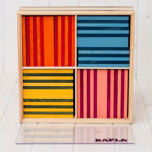 KAPLA 100 piezas "Octocolor" - placas de madera de construcción