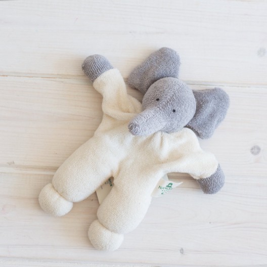 Muñeco Rüssel , elefante de algodón orgánico - LIQUIDACIÓN