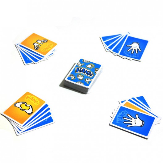 Manos ¡Arriba! - juego de cartas y gestos para 3-8 jugadores