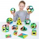 Magnetic Polydron set matemático 118 piezas imantadas - juguete de formas geométricas