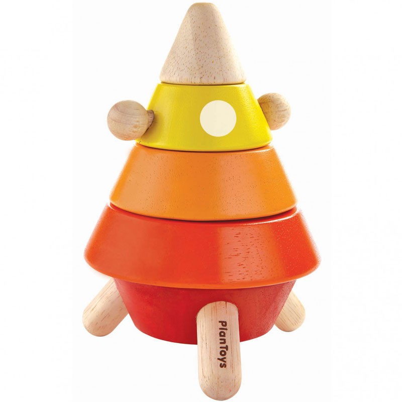 Cono Espacial - juguete apilable de madera