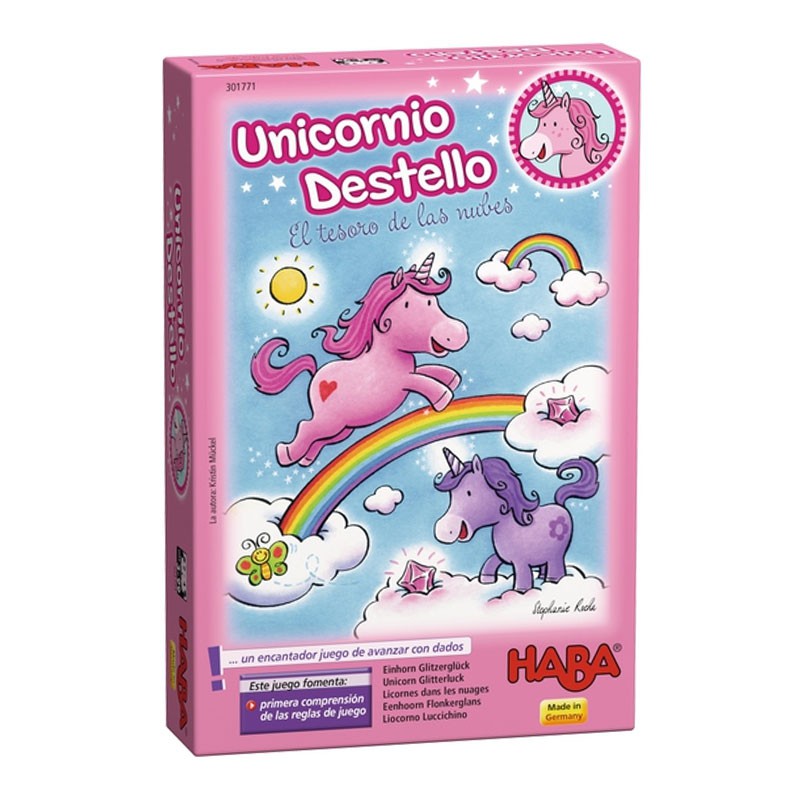 El unicornio destello - un primer juego de dados - kinuma.com