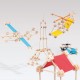 Mini Trígonos L 130 piezas - juego de construción creativo