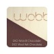 Wobbel Board Original - tabla curva de madera lacada transparente con fieltro chocolate