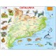 Puzle Educativo Larsen 60 piezas - Mapa Catalunya Física (catalán)