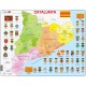 Puzle Educativo Larsen 70 piezas - Mapa Catalunya Política (catalán)