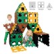 Polydron XL set 2 básico de 24 piezas colores naturales - juguete de formas geométricas