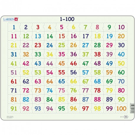 Puzle Educativo Larsen 100 piezas - Del 1 al 100