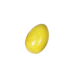 Maraca en forma de huevo de madera - amarillo