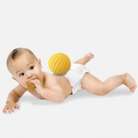 3 pelotas sensoriales 13 cm de LUDI - envío 24/48 h -  tienda de  juguetes para bebés