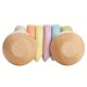 Baby car colores pastel - cochecito de madera