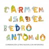Letra de madera Z - Zebra