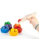 Cuencos y Bellotas de madera con pinza