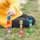 Nins Magos - 12 elementos de madera del color del arco iris