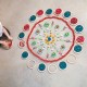 36 Monedas pequeñas de madera para mandalas - Azul