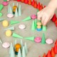 36 piezas en forma de cono de madera para mandalas - Verde