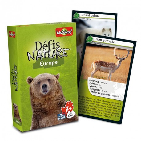 Desafíos de la Naturaleza: Europa - juego de cartas para 2-6 jugadores