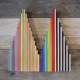 Tablas de construcción Arco Iris - 11 Bloques de madera