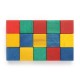 15 Cubos 50mm Bloques de madera de construcción de colores
