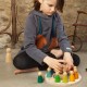 Calendari perpetu de madera amb nins - Català
