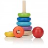 Anells enfilables - joguina apilable de fusta