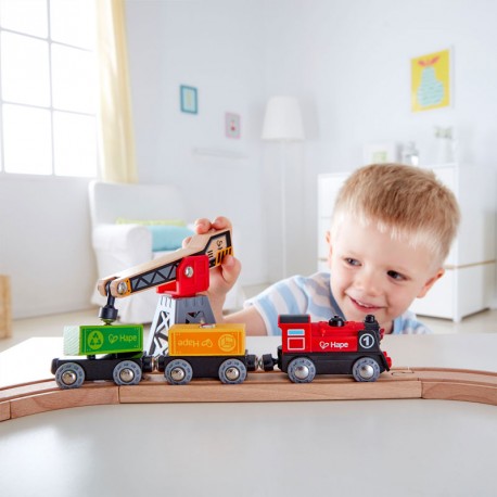 Tren de mercancías HAPE - tren de madera
