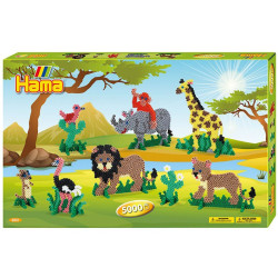 Caja regalo Safari - 5000 perlas Hama