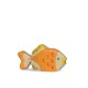 Carpa Dorada - Goldfish animal de madera