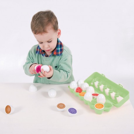 Docena de huevos para contar y emparejar