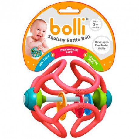 Bolli - bola suave y sensorial color rosa