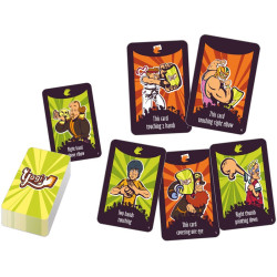 Yogi - retorcido  juego de cartas y posturas