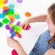 Interlox 96 piezas circulares translúcidas - juguete de construcción para peques