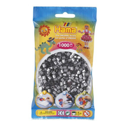 1000 perles Hama de color argent (bossa)
